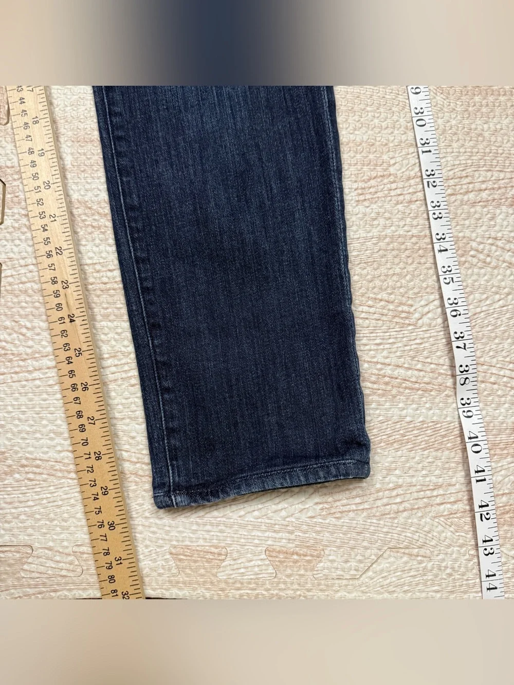 FRAME Denim L'Homme Slim Straight Blue Jeans Stretch Mens Size 32 X 30 LMH468